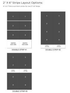 Strips Layout Options - Templates layout and Print Sizes